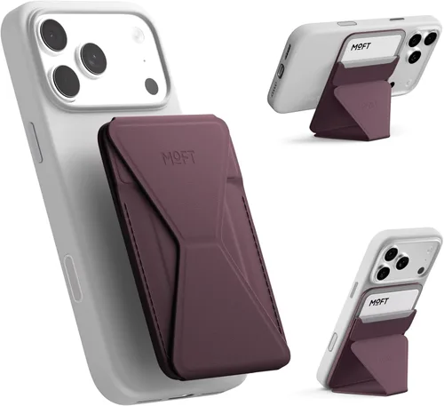 Vista 31 de MOFT Soporte para teléfono y cartera AERA, cartera MagSafe, tarjetero beach blanco