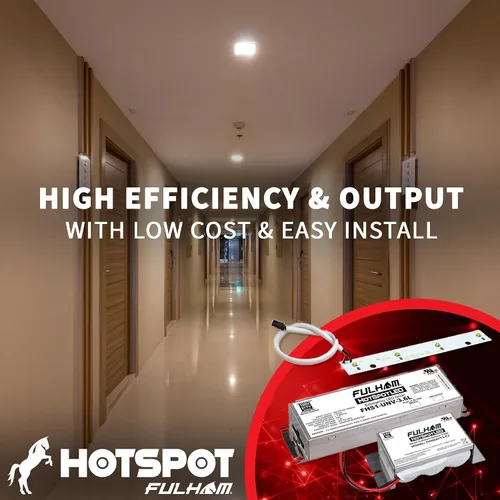 Vista 3 de Fulham Lighting FHSKITT08LHD HotSpot1 LED Kit de respaldo de batería de emergencia