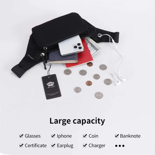 Vista 6 de HUA ANGEL Riñonera cruzada para mujeres y hombres, riñoneras de moda, bolsas cruzadas, cinturón, bolsa de teléfono para viajes deportivos