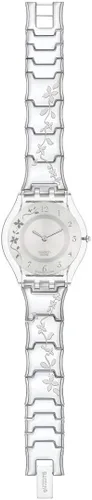 Vista 2 de Swatch Skin Classic BIOSOURCED Climber Flowery Again Reloj de cuarzo Gris