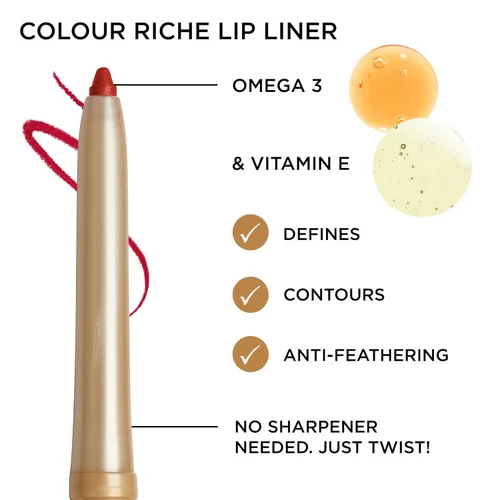Vista 3 de L'Oréal Paris Color Riche Lip Liner Ciruela duradera