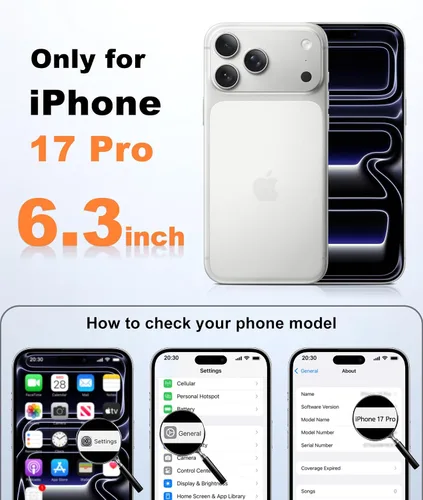 Vista 2 de FNTCASE for iPhone 17 Pro Case: Translucent Light Blue Slim Cases Compatible with MagSafe, Full Camera Protection & Tempered Glass Protector, 14FT
