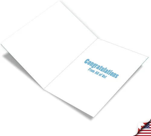 Vista 2 de NobleWorks Divertida tarjeta de notas de aniversario de trabajo de 6º hito de nosotros de 8.5 x 11 pulgadas con sobre para hombres, mujeres