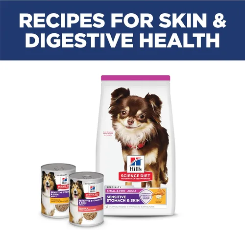 Vista 11 de Hill's Science Diet comida para perros adultos, estómago sensible y piel seca, Razas pequeñas