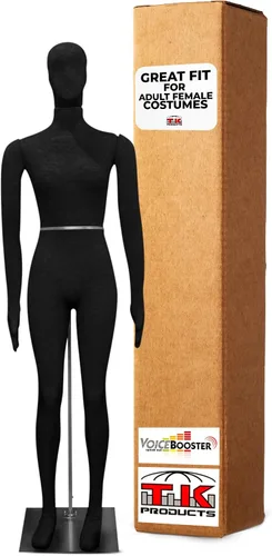 Vista 12 de Maniquí femenino, flexible y flexible de tamaño completo, suave, beige, por TK Products, ideal para disfraces