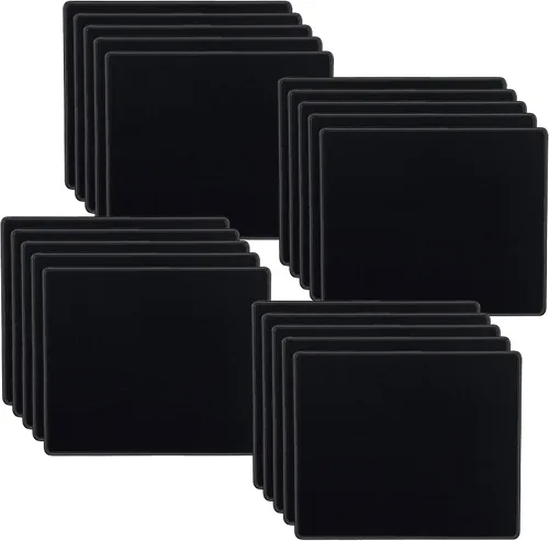 Vista 12 de SaiTech IT Paquete de 10 alfombrillas para mouse de 0.079 pulgadas con bordes cosidos, base de goma antideslizante, texturizadas e impermeables
