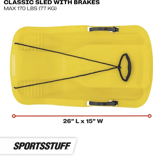 Vista 6 de SportStuff Classic Sleds and Snow Discs - Kids Snow Sleds - Downhill Toboggans - Multiple Colors/Styles