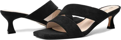 Vista 6 de MOVINSTEPS Sandalias de tacón bajo para mujer, de gamuza sólida, puntera cuadrada, de 2 pulgadas