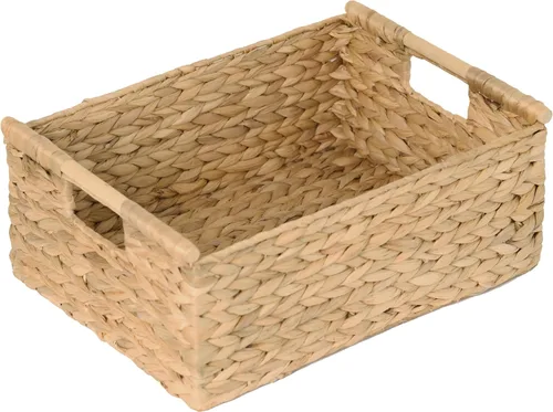 Vista 17 de VATIMA Cestas de hierba marina con asas de madera, juego de 3 cestas decorativas de mimbre natural para cocina