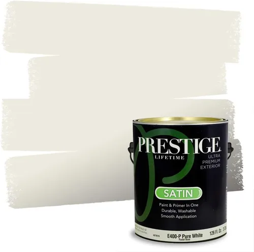 Vista 93 de PRESTIGE Pinturas Pintura Exterior e Imprimación en Uno, 1 Galón, Mate, Combinación Comparable de Sherwin Williams* Black Magic* SW6991-PCM