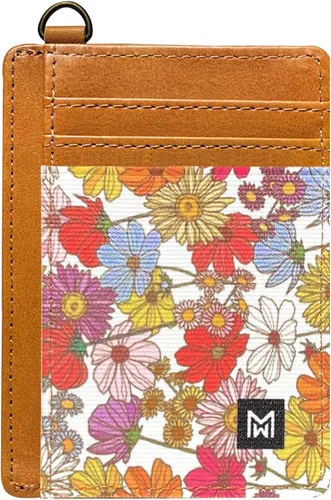 Vista 7 de Cartera Porta Tarjetas para Mujeres, Cartera delgada minimalista con bloqueo RFID, carteras de cuero, cartera elástica de bolsillo frontal