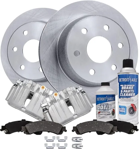Vista 44 de Detroit Axle - 4 rotores de freno para Ford 1994-2004 Mustang, rotores de freno de disco delanteros y traseros 1995 1996 1997 1998 1999 2000 2001