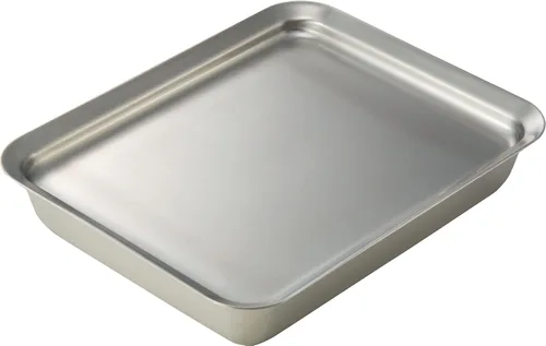 Vista 6 de La Base LB-013 Tsubamesanjo Stainless Steel Square Plate, 8.3 inches (21 cm), Made in Japan