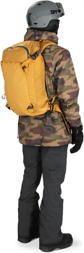 Vista 8 de Osprey Soelden 22L - Mochila de esquí y snowboard para hombre, color amarillo artesano