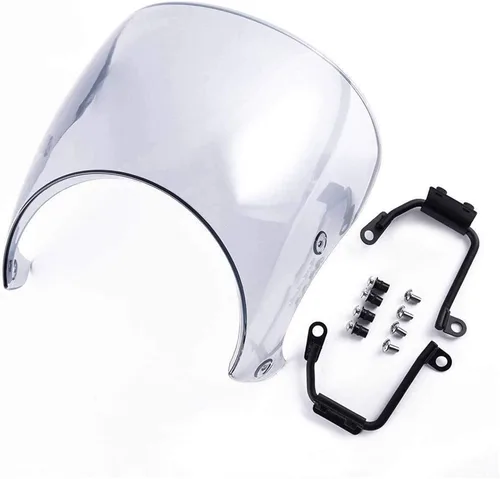 Vista 5 de Parabrisas de motocicleta compatible con Kawasaki Z900RS Cafe Racer 2018-2020 Z 900 RS Motocycle Part Smoke Z 900RS Parabrisas carenado deflector