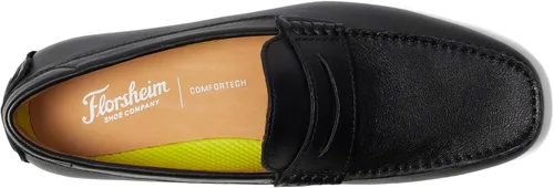 Vista 2 de Florsheim Motor Smooth Moc Toe Penny Driver - Zapatos sin cordones para hombre Negro