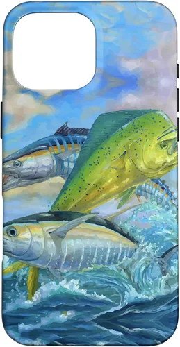 Vista 19 de Lindo Mahi Mahi Pesca Pescado Atún Caso para iPhone 17