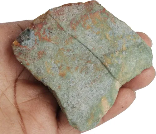 Vista 2 de GEMHUB Piedra floja natural crudo del CT del cristal curativo 926,85 de la zoisita del rubí de la roca para el taxi, Gema, Tanzania Ruby Zoisite
