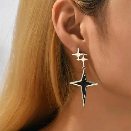 Vista 2 de Aretes de Halloween para mujer, diseño de calavera, esqueleto, fantasma, murciélago, calabaza, araña, gota, juego de aretes colgantes, dulces