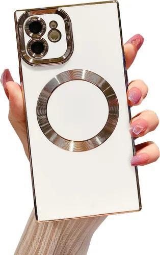 Vista 69 de Owncase Funda Magnética para iPhone 11, (Compatible con MagSafe) (Protección Completa de Lente de Cámara) (Esquinas Reforzadas) Funda Parachoques