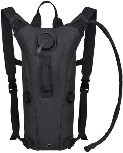 Vista 4 de Mochila Táctica de Hidratación Militar con Bolsa de Agua de 3L, Portador de Vejiga de Agua Impermeable para Correr, Trotar, Ciclismo, Senderismo