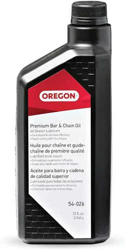 Vista 8 de Oregon 54-059 Aceite y lubricante premium para barra y cadena de motosierras, botella de 1 galón (128 fl.oz / 4500 ml)