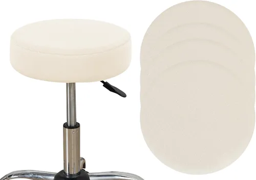 Vista 52 de HAOYONG Juego de 2 fundas redondas para taburetes de bar, impermeables, de poliuretano, fundas elásticas para taburetes de bar, fundas para sillas