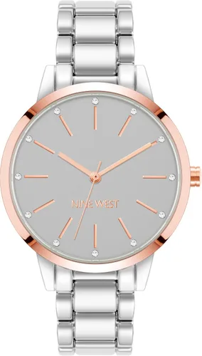 Vista 8 de Nine West Reloj de pulsera con detalles de cristal para mujer
