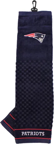 Vista 4 de Team Golf NFL New England Patriots Embroidered Golf Towel Embroidered Golf Towel, Checkered Scrubber Design, Embroidered Logo