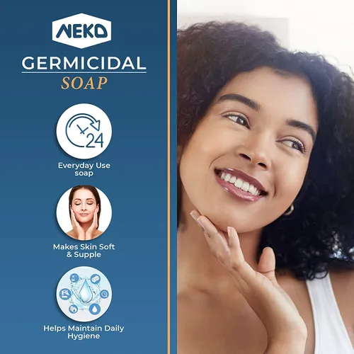 Vista 3 de Neko Jabón germicida - 2.82 oz / 80g - Jabón familiar en barra, receta tradicional antigua