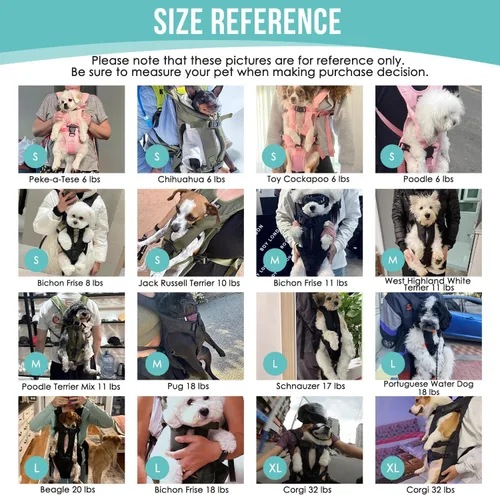 Vista 8 de Lukovee Mochila transportadora para perros, con patas hacia afuera, fácil ajuste, transportadora frontal para perros pequeños y medianos Negro