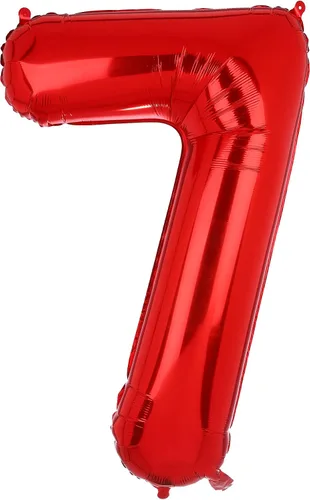 Vista 10 de Globos rojos de 40 pulgadas con números de Mylar para decoración de fiesta de cumpleaños número 10 Globos digitales de helio, 10 suministros