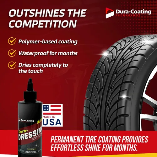 Vista 3 de DURA-COATING TECHNOLOGY, Kit de recarga de apósito para neumáticos, para neumáticos ya recubiertos con Dura-Dressing - Brillo para neumáticos