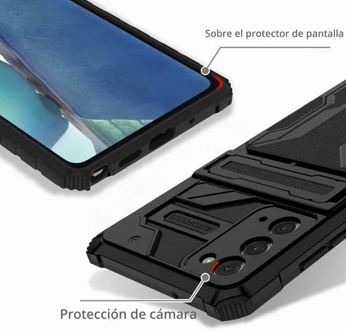 Vista 5 de [Usado] Asuwish Funda de teléfono para Samsung Galaxy Note 20 Glaxay Note20 5G con protector de pantalla de vidrio templado y soporte para tarjeta