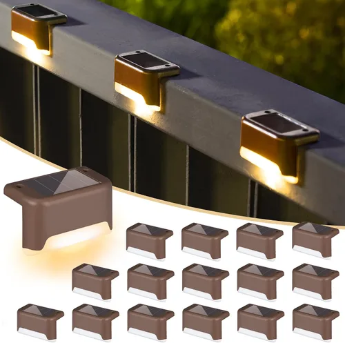 Vista 9 de SOLPEX Paquete de 24 luces solares de cubierta para exteriores Blanco cálido