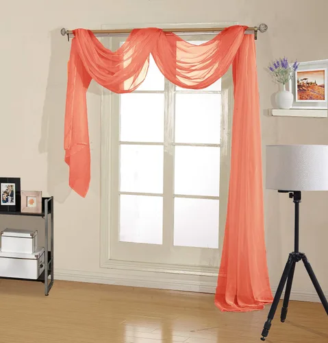 Vista 9 de Decotex - Bufanda de gasa transparente de calidad premium para diseños de hogar y eventos