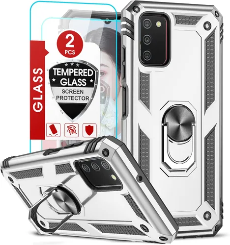 Vista 276 de LeYi Funda para Samsung Galaxy A05 (no compatible con A05S) con protector de pantalla y protector de lente de cámara, funda resistente de grado Negro