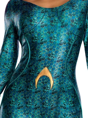 Vista 3 de Rubie's Disfraz de Mera Deluxe para mujer de Aquaman Movie para adultos, Multi