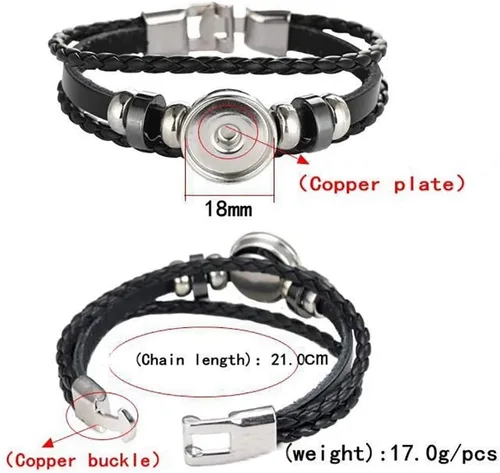 Vista 2 de Pulsera trenzada con la bandera de Nicaragua, cadena de cuero, pulsera de cristal, pulsera hecha a mano para hombre y mujer, regalo especial