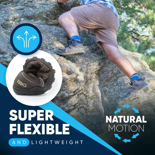 Vista 4 de Xero Shoes Men's Xcursion Fusion - Zero Drop, Fully Waterproof Hiking Boot