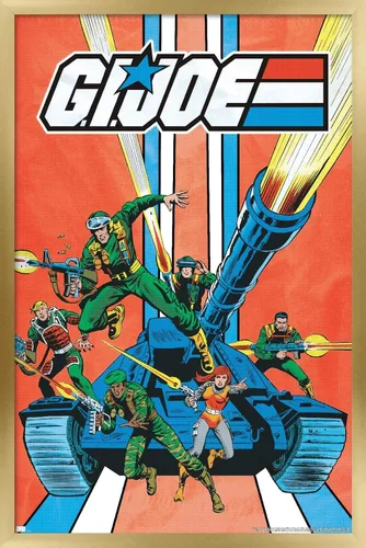 Vista 17 de Trends International GI Joe-Tank - Póster de pared, 14.725 x 22.375 pulgadas, versión enmarcada de madera de granero