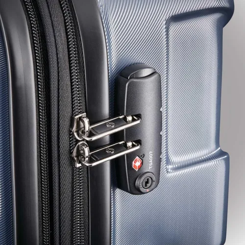 Vista 4 de Samsonite - Maleta rígida expandible Centric con ruedas giratorias, Azul (Blue Slate)), 102691-1101