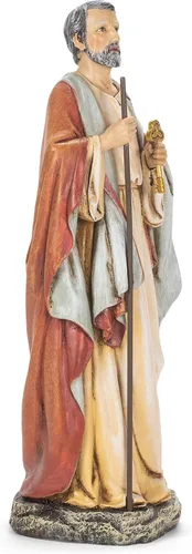Vista 3 de Figura de Roman Joseph's Studio San Pedro, estatua religiosa de mesa de 10.5 pulgadas, colección renacentista, decoración para el hogar