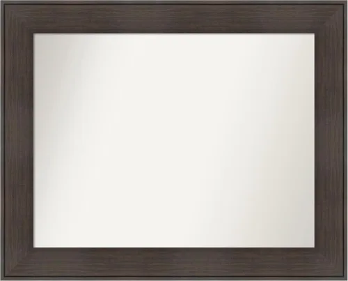 Vista 36 de Amanti Art Espejo personalizado, espejo de baño de veta de madera rústica William, espejo de pared o espejo de tocador de baño sobre el fregadero