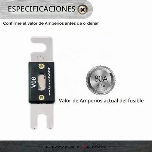 Vista 4 de ANL80-5 80 A Amp ANL Fusible de hoja niquelado paquete de 5