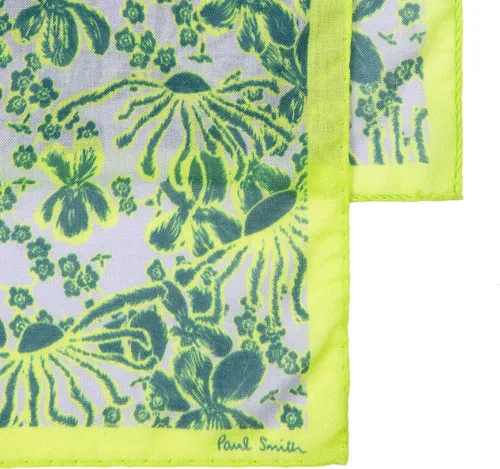 Vista 2 de PS Paul Smith Bufanda Bridleway Flwr para mujer, Verde botella