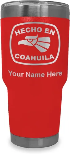 Vista 13 de LaserGram Vaso aislado al vacío de 20 onzas, hecho en coahuila, grabado personalizado incluido (negro) Engraved Gift, Vacuum Insulated Stainless