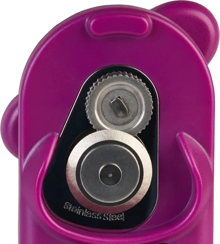 Vista 5 de Culinare Abrelatas C10026 MagiCan, morado, plástico/acero inoxidable, abrelatas manual, mango cómodo para mayor seguridad y facilidad, variante