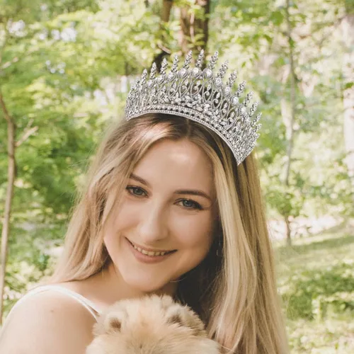Vista 2 de Tiaras altas de boda para novia, coronas grandes de reina con circonita cúbica 5A, diadema de princesa con circonita cúbica para novia, corona