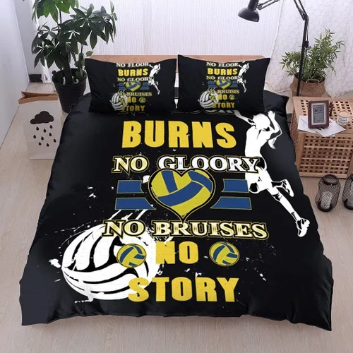 Vista 10 de Juego de ropa de cama de voleibol, edredón de microfibra para deportes, voleibol, tamaño King, Queen, individual, decoración para el hogar